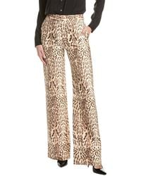 Adam Lippes - Pintuck Wide Leg Wool Trouser - Lyst