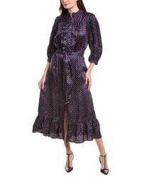 Sandro - Tie Waist Shirtdress - Lyst