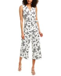 tahari white jumpsuit