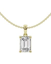 Lab Grown Diamonds - 14k 2.00 Ct. Tw. Lab Grown Diamond Solitaire Pendant Necklace - Lyst