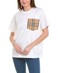 Burberry - Vintage Check Pocket Oversized T-shirt - Lyst