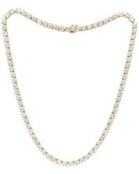 Diana M. Jewels - Diana M. Fine Jewelry 14K 20.00 Ct. Tw. Lab Grown Diamond Tennis Necklace - Lyst