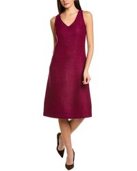 St. John - Tonal Tweed Wool-blend Dress - Lyst
