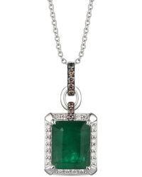 Le Vian - Le Vian Costa Smeralda Emeralds 14k 2.82 Ct. Tw. Diamond & Emerald Pendant Necklace - Lyst