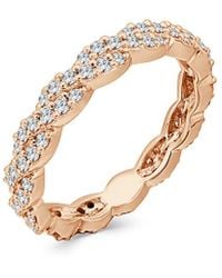 Sabrina Designs - 14k Rose Gold 0.54 Ct. Tw. Diamond Twist Ring - Lyst