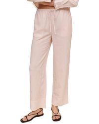 Bella Dahl - Wide Hem Drawstring Linen-Blend Pant - Lyst