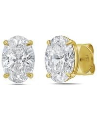 Diana M. Jewels - Diana M. 14K 1.50 Ct. Tw. Lab-Grown Diamond Earrings - Lyst