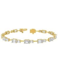 Lab Grown Diamonds - 14K 9.00 Ct. Tw. Lab-Grown Diamond Tennis Bracelet - Lyst