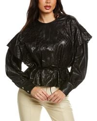 IRO - Tilok Leather Top - Lyst