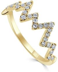 Sabrina Designs - 14k 0.27 Ct. Tw. Diamond Heartbeat Band Ring - Lyst