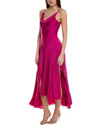 Nicholas - Elsie Ruffle Slit Silk-blend Gown - Lyst