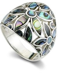Samuel B. - Silver Abalone Flower Ring - Lyst