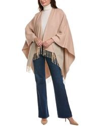 La Fiorentina - Two-Tone Fringe Ruana - Lyst