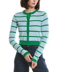 Alice + Olivia - Dollie Striped Cashmere Cardigan - Lyst