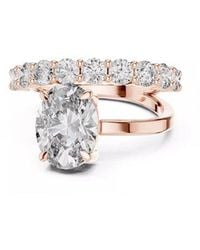 Lab Grown Diamonds - 14K Rose 3.50 Ct. Tw. Lab-Grown Diamond Ring - Lyst