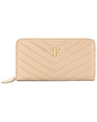 Tiffany & Fred Paris - V-Shape Quilted Leather Wallet - Lyst
