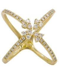 Diana M. Jewels - Fine Jewelry 14k 0.48 Ct. Tw. Diamond Half-eternity Ring - Lyst