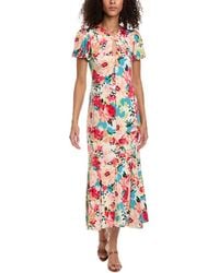 Taylor - Printed Jersey Maxi Dress - Lyst