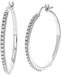 Amairah - 0.25 Ct. Tw. Lab-Grown Diamond Hoops - Lyst