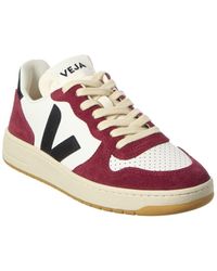 Veja - V-10 Prime Suede & Leather Sneaker - Lyst