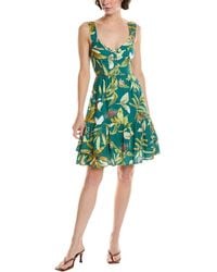 REVERIEE - Linen-Blend Mini Dress - Lyst