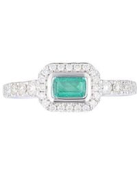 Gregg Ruth - 14K 0.61 Ct. Tw. Diamond & Emerald Ring - Lyst