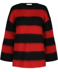 Valentino - Oversized Striped Sweater - Lyst