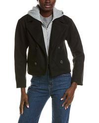 Marion - Hooded Button Blazer Jacket - Lyst