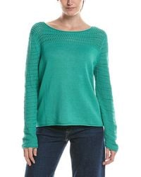 NIC+ZOE - Placed Pointelle Sweater - Lyst
