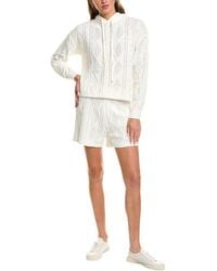 525 America - 2Pc Sutton Chenille Cable Hoodie & Short Set - Lyst