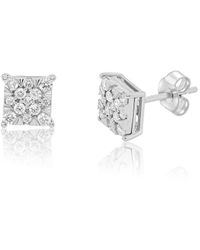 Diana M. Jewels - 14k 0.48 Ct. Tw. Diamond Earrings - Lyst