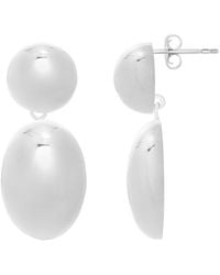 Italian Silver - Drop Earrings - Lyst