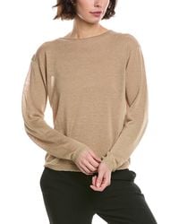 Vince - Dropped Shoulder Boat Neck Top - Lyst