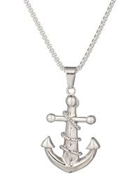 Eye Candy LA - The Bold Collection Titanium Anchor Away Pendant Necklace - Lyst