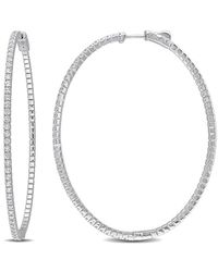 Diamond Select Cuts - 14k 1.26 Ct. Tw. Diamond Hoops - Lyst