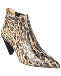 Tod's - Snake-Embossed Leather Boot - Lyst