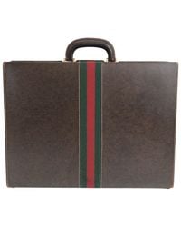 Gucci - Vintage Leather Business Briefcase (authentic Pre-loved) - Lyst