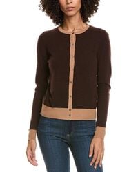 InCashmere - Button Front Cashmere Cardigan - Lyst