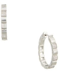 Juvell - 18K Plated Cz Hoop Earrings - Lyst