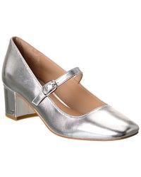 Stuart Weitzman - Louise 50 Block Leather Mary Jane Pump - Lyst