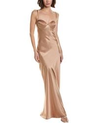 L'Agence - Sayla Long Dress - Lyst