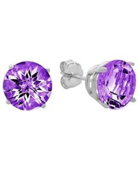 MaxColor - 10k 2.90 Ct. Tw. Amethyst Studs - Lyst