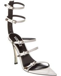 Versace - Pin-point Leather Pump - Lyst