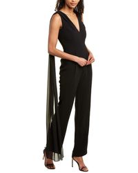 dress the population black jumpsuit