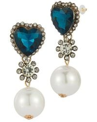 Sphera Milano - Plated 19.5Mm Pearl Cz Earrings - Lyst