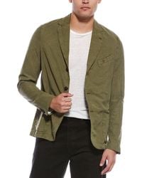 Officine Generale - Officine Generale Armie Garment-dyed Linen-blend Blazer - Lyst