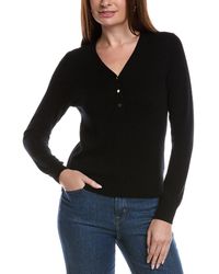 Bruno Magli - Wool & Cashmere-Blend V-Neck Henley Sweater - Lyst
