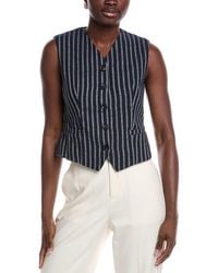 Gracia - Linen-Blend Waistcoat - Lyst
