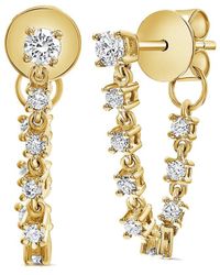 Sabrina Designs 14k 0.61 Ct. Tw. Diamond Chain Earrings - Metallic