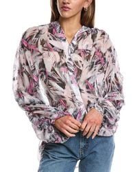 IRO - Paulhi Silk-Blend Top - Lyst